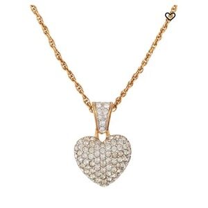 Swarovski Yellow Gold Heart Necklace